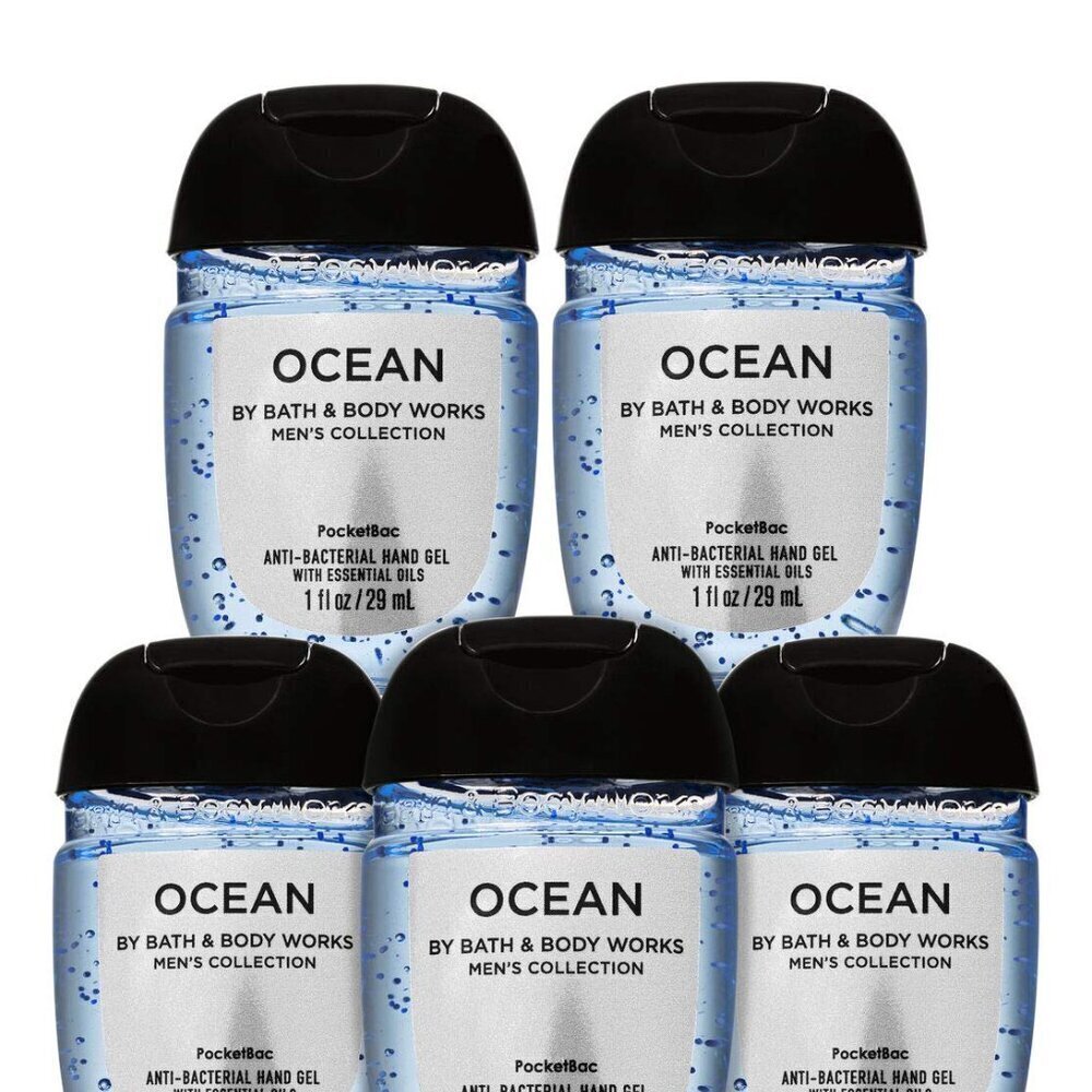 PocketBac Hand Sanitizer Gel Ocean For Men 5pc Bundle - Picture 2 of 3